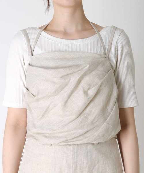 TITE IN THE STORE（ティテ　インザ　ストア）の「【VERSEAU/ヴェルソー】バルーンドレープキャミ（シャツ/ブラウス・レディース・オフホワイト/チャコールグレー・38）」の17枚目の写真