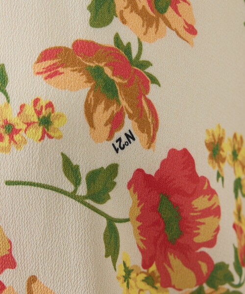 N°21 花柄半袖シャツ N°21 - フラワーオープンカラーシャツ FLORAL DESIGN OPEN COLLAR