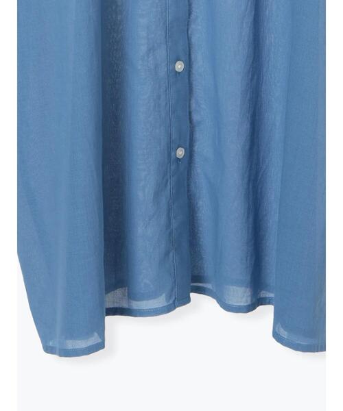 SM2（エスエムツー）の「シアーバンドカラーシャツ（シャツ/ブラウス・レディース・ブルー/オフホワイト/チャコールグレー/オレンジ・F）」の22枚目の写真