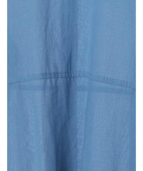 SM2（エスエムツー）の「シアーバンドカラーシャツ（シャツ/ブラウス・レディース・ブルー/オフホワイト/チャコールグレー/オレンジ・F）」の21枚目の写真