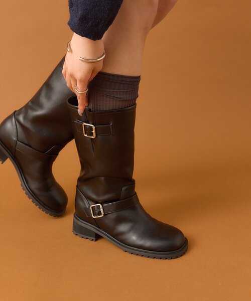 mystic(ミスティック)の「エンジニアブーツ(ブーツ・レディース・ブラック・38/37/36)」の2枚目の写真