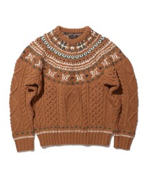 BEAMS PLUS（ビームスプラス）の「ノルディック ケーブル クルーネック ニット（ニット/セーター）」