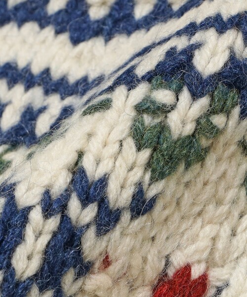 BEAMS PLUS（ビームスプラス）の「ノルディック ケーブル クルーネック ニット（ニット/セーター・メンズ・ネイビー/ホワイト/オレンジ・XL/M/S/L）」の10枚目の写真