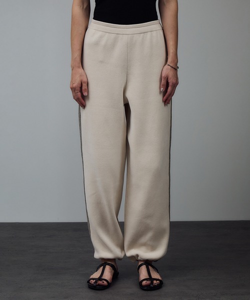 クリーミーコットン　サロン アダム エ ロペ パンツ SALON adam et rope'（サロン アダム エ ロペ）の「トラック