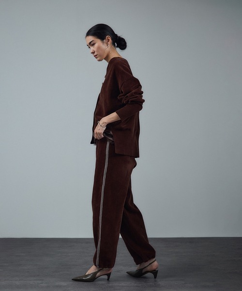 SALON adam et rope'（サロン アダム エ ロペ）の「パンツ-CreamyCotton /クリーミーコットン-（その他パンツ・レディース・ブラック/オフホワイト/ブラウン・FREE）」の7枚目の写真