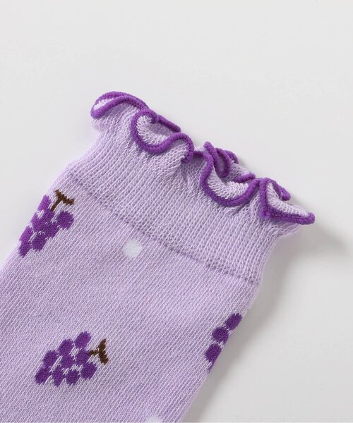 Ampersand（アンパサンド）の「フルーツ柄ソックス（ソックス/靴下・キッズ・レモンイエロー/アイボリー/ラベンダー・12/15 /18/21）」の4枚目の写真