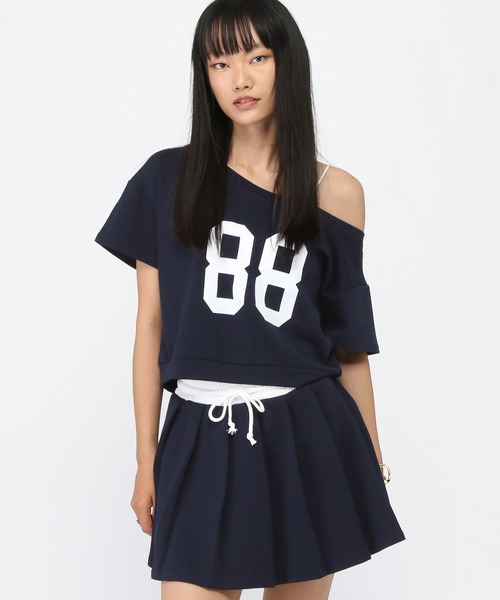 3.3 Field Trip （3.3フィールドトリップ）の「3.3 Field Trip／オフショルセットアップ（ワンピース・レディース・グレー/ネイビー・FREE）」の18枚目の写真