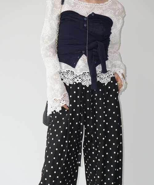 チェリーです スリーブラップ ニットビスチェ chw25a027-ファッション通販サイト