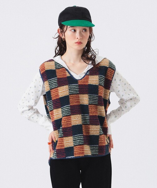 ジャガード ボア プルオーバー（ベスト）｜BEAMS BOY（ビームスボーイ