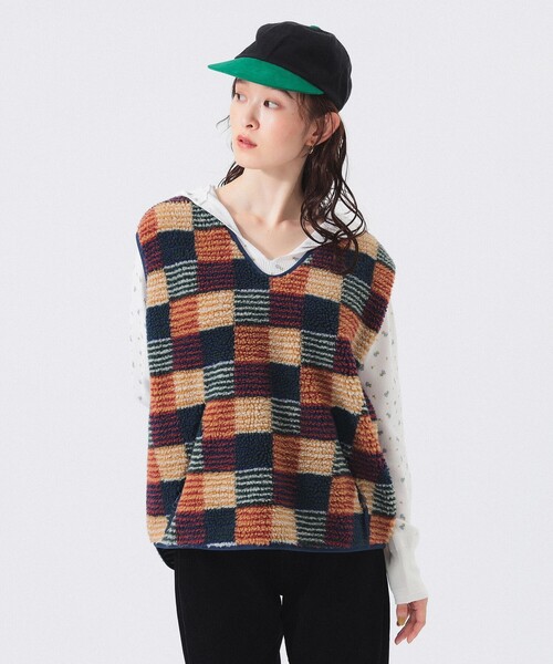 ジャガード ボア プルオーバー（ベスト）｜BEAMS BOY（ビームスボーイ