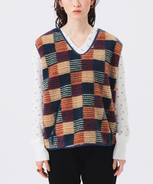 ジャガード ボア プルオーバー（ベスト）｜BEAMS BOY（ビームスボーイ