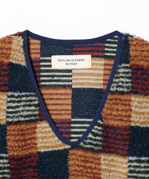 BEAMS BOY（ビームスボーイ）の「【2/5再値下げ】ジャガード ボア プルオーバー（ベスト・レディース・マルチ/ベージュ・ONESIZE）」の22枚目の写真