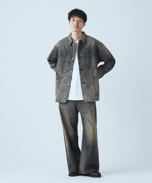 JOURNAL STANDARD(ジャーナルスタンダード)の「デニム カバーオール(カバーオール・メンズ・クリアブルー/ブラックミックス/コバルトブルー・LARGE/MEDIUM)」の22枚目の写真