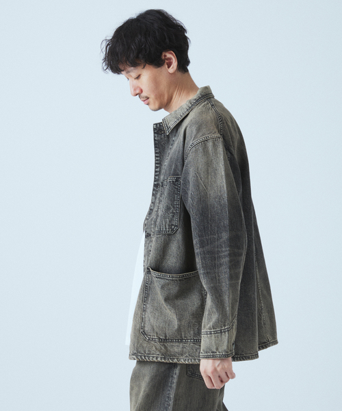 【journal standard】デニムカバーオール JOURNAL STANDARD デニムジャケット gジャン 「追加2」デニム