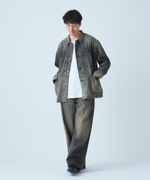 JOURNAL STANDARD(ジャーナルスタンダード)の「デニム カバーオール(カバーオール・メンズ・クリアブルー/ブラックミックス/コバルトブルー・LARGE/MEDIUM)」の11枚目の写真