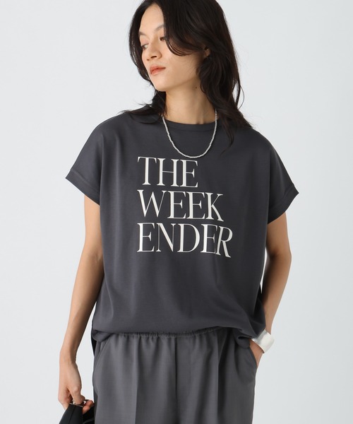 Elura（エルーラ）の「汗じみ軽減フレンチＴシャツ / 582764（Tシャツ/カットソー・レディース・ホワイト/ブラック/チャコールグレー/ライトオレンジ系/ブラウン・FREE）」の3枚目の写真