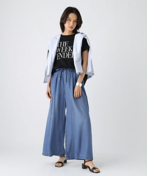 Elura（エルーラ）の「汗じみ軽減フレンチＴシャツ / 582764（Tシャツ/カットソー・レディース・ホワイト/ブラック/チャコールグレー/ライトオレンジ系/ブラウン・FREE）」の10枚目の写真