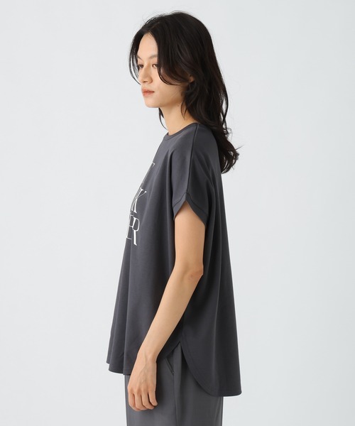 Elura（エルーラ）の「汗じみ軽減フレンチＴシャツ / 582764（Tシャツ/カットソー・レディース・ホワイト/ブラック/チャコールグレー/ライトオレンジ系/ブラウン・FREE）」の16枚目の写真