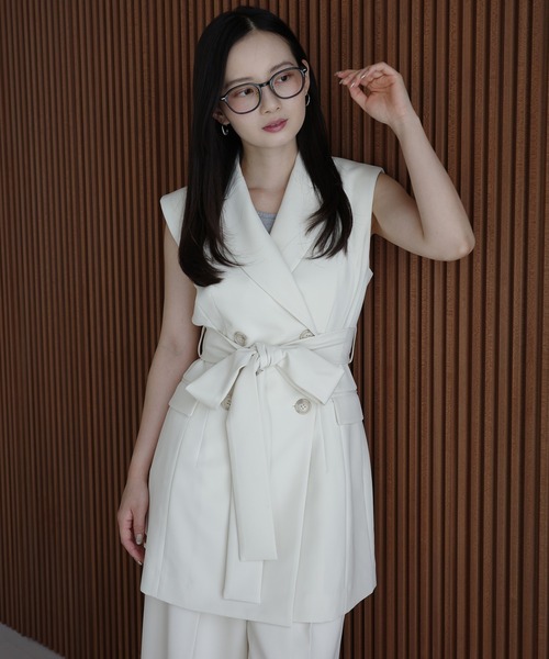 eimyistoire エコレザーベルトセットロングジャケット eimy istoire エコレザーベルトセットロングジャケット エイミー