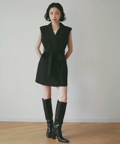 EIMY ISTOIRE(エイミーイストワール)の「クラシックテーラージレ(その他アウター・レディース・ベージュ/グレイッシュベージュ/アイボリー/ブラック・F)」の9枚目の写真
