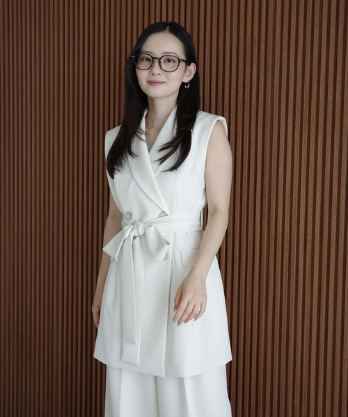 EIMY ISTOIRE(エイミーイストワール)の「クラシックテーラージレ(その他アウター・レディース・ベージュ/グレイッシュベージュ/アイボリー/ブラック・F)」の14枚目の写真