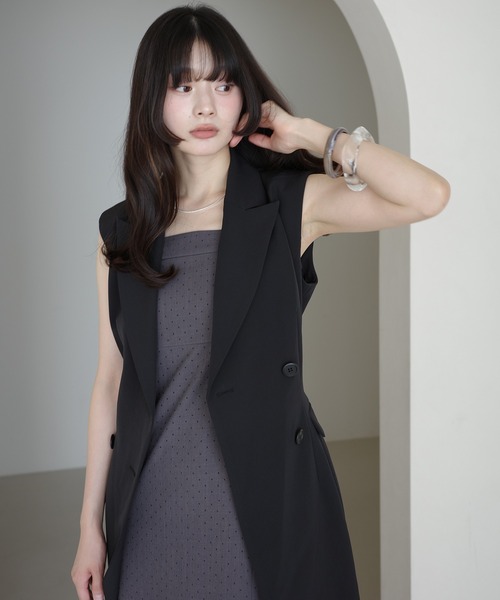 EIMY ISTOIRE(エイミーイストワール)の「クラシックテーラージレ(その他アウター・レディース・ベージュ/グレイッシュベージュ/アイボリー/ブラック・F)」の18枚目の写真