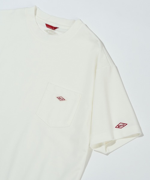 BALL（ボール）の「【BALL】冷感加工ポンチポケットTシャツ 55731（Tシャツ/カットソー・メンズ・モカ/ミント/ネイビー/グレイッシュベージュ/サックスブルー/ブラック/ホワイト/チャコールグレー・M/L/LL）」の2枚目の写真