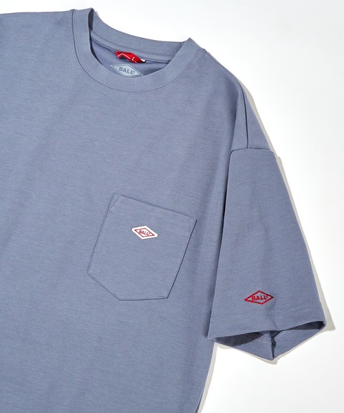 BALL（ボール）の「【BALL】冷感加工ポンチポケットTシャツ 55731（Tシャツ/カットソー・メンズ・モカ/ミント/ネイビー/グレイッシュベージュ/サックスブルー/ブラック/ホワイト/チャコールグレー・M/L/LL）」の8枚目の写真