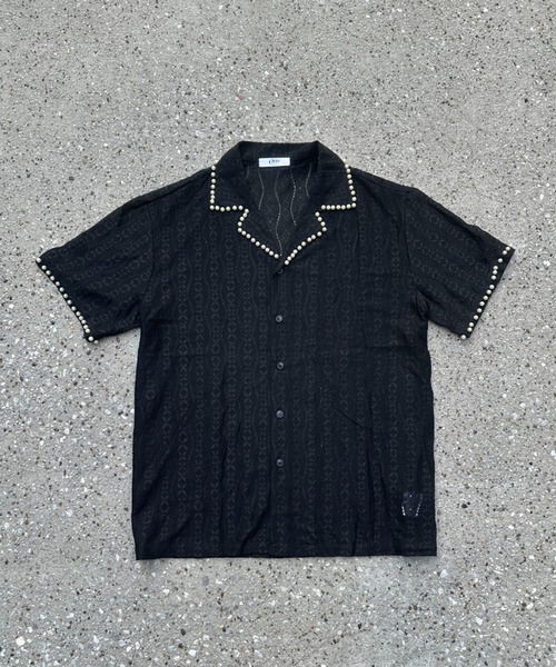 Otte(オッテ)の「パールシースルーシャツ(シャツ/ブラウス・メンズ・ブラック/ホワイト・MEDIUM/LARGE)」の8枚目の写真