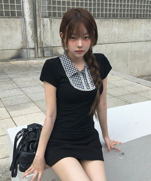 SHE Tokyo Erin Black 半袖ブラウス 1 AMBIDEX Store △○ オックス コック 半袖ブラウス(F シロ
