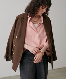 【LARUTA】スキッパー長袖シャツ