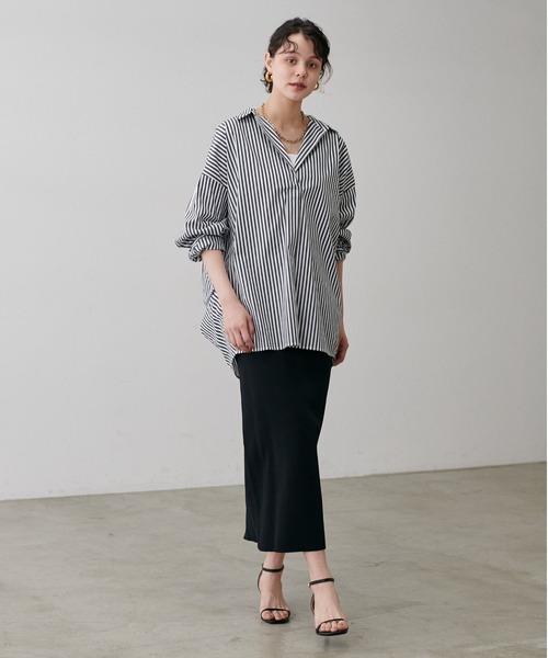 LARUTA（ラルータ）の「【LARUTA】スキッパー長袖シャツ（シャツ/ブラウス・レディース・ピンク/オフホワイト/チャコールグレー/その他2/その他1・FREE）」の13枚目の写真
