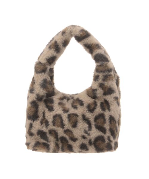 RESEXXY（リゼクシー）の「レオパードフェイクファーバッグ（ハンドバッグ・レディース・アイボリー/ブラウン・FREE）」の11枚目の写真