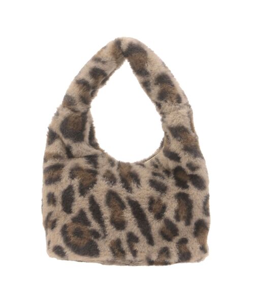 RESEXXY（リゼクシー）の「レオパードフェイクファーバッグ（ハンドバッグ・レディース・アイボリー/ブラウン・FREE）」の15枚目の写真