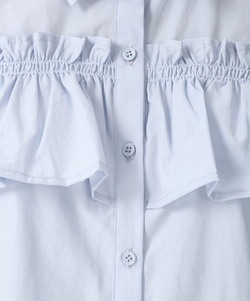 31 Sons de mode(トランテアン ソン ドゥ モード)の「2025秋冬新作 肩開きオフショルブラウス(シャツ/ブラウス・レディース・ブラウン/アイボリー/ブルー・フリ-)」の16枚目の写真