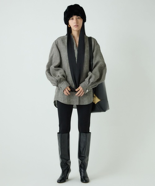 Chaos（カオス）の「Chaos(カオス)/ リネンパンプキンブラウス（シャツ/ブラウス・レディース・ブラック系その他/ベージュ系その他・FREE）」の6枚目の写真