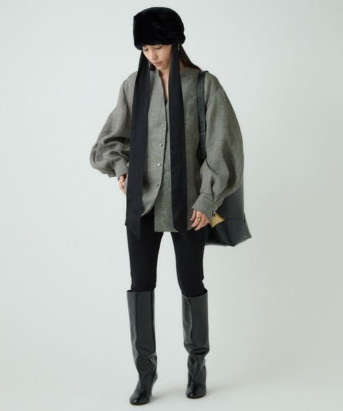 Chaos（カオス）の「Chaos(カオス)/ リネンパンプキンブラウス（シャツ/ブラウス・レディース・ブラック系その他/ベージュ系その他・FREE）」の9枚目の写真