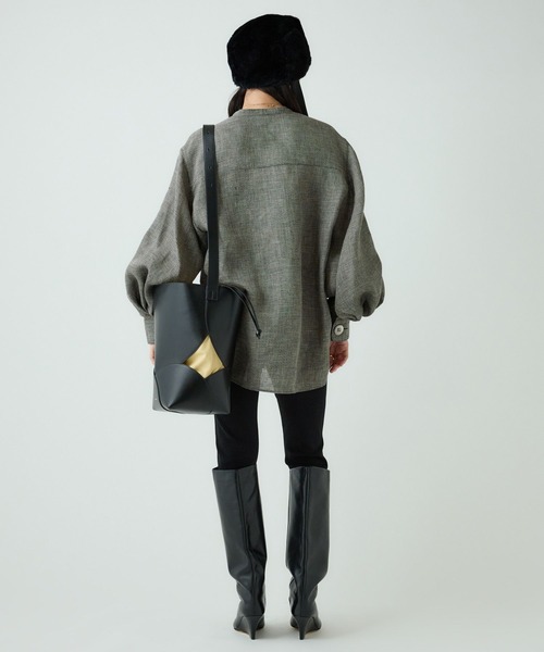 Chaos（カオス）の「Chaos(カオス)/ リネンパンプキンブラウス（シャツ/ブラウス・レディース・ブラック系その他/ベージュ系その他・FREE）」の11枚目の写真