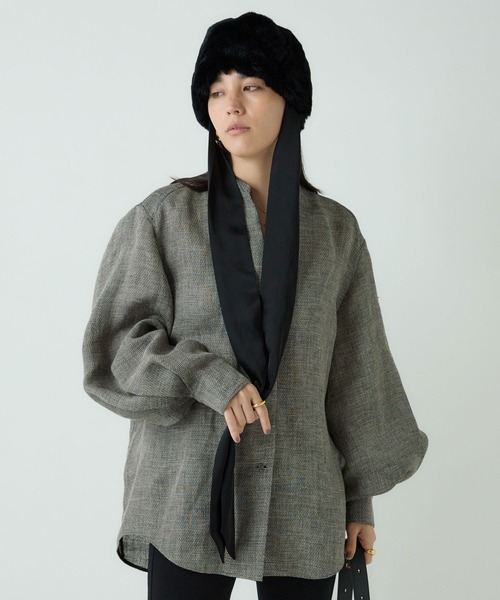 Chaos（カオス）の「Chaos(カオス)/ リネンパンプキンブラウス（シャツ/ブラウス・レディース・ブラック系その他/ベージュ系その他・FREE）」の13枚目の写真