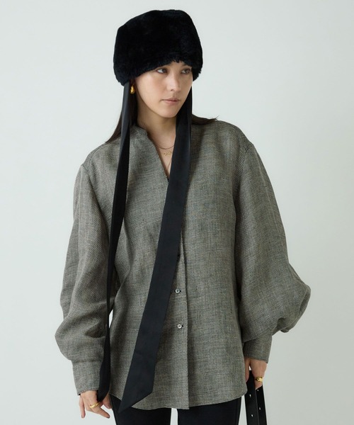 Chaos（カオス）の「Chaos(カオス)/ リネンパンプキンブラウス（シャツ/ブラウス・レディース・ブラック系その他/ベージュ系その他・FREE）」の14枚目の写真