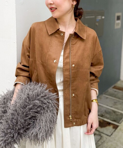 セール】《セットアップ対応》フェイクスエードブルゾン（ブルゾン