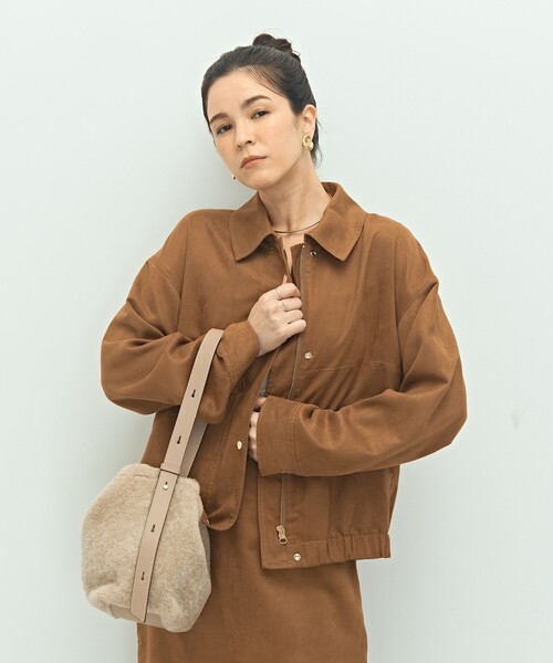 NOLLEY’S Sophi(ノーリーズソフィ)の「《セットアップ対応》フェイクスエードブルゾン(ブルゾン・レディース・キャメル/ダークブラウン・38)」の17枚目の写真