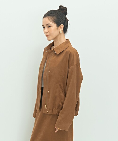 セール】《セットアップ対応》フェイクスエードブルゾン（ブルゾン