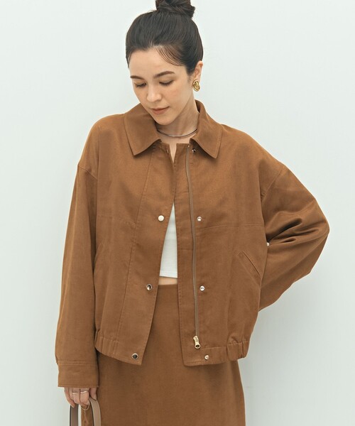 NOLLEY’S Sophi(ノーリーズソフィ)の「《セットアップ対応》フェイクスエードブルゾン(ブルゾン・レディース・キャメル/ダークブラウン・38)」の22枚目の写真