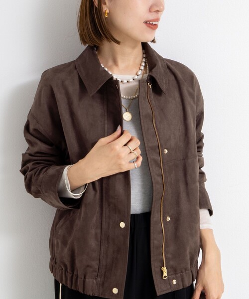 セール】《セットアップ対応》フェイクスエードブルゾン（ブルゾン