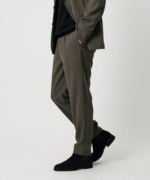 トリコチン ポリエステル 1プリーツ テーパードパンツ NO.5 セットアップ対応