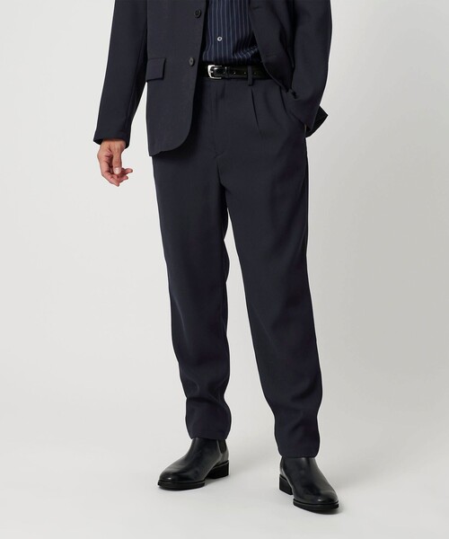 BEAUTY&YOUTH UNITED ARROWS（ビューティーアンドユースユナイテッドアローズ）の「トリコチン ポリエステル 1プリーツ テーパードパンツ NO.5 セットアップ対応（スラックス・メンズ・オリーブ/ネイビー・M/L/XL/S）」の15枚目の写真