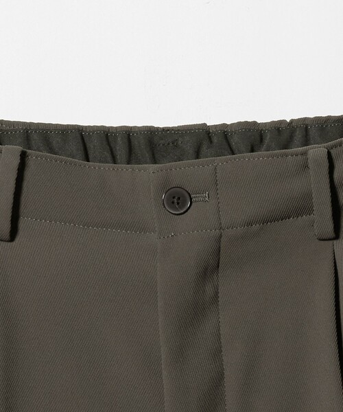 BEAUTY&YOUTH UNITED ARROWS（ビューティーアンドユースユナイテッドアローズ）の「トリコチン ポリエステル 1プリーツ テーパードパンツ NO.5 セットアップ対応（スラックス・メンズ・オリーブ/ネイビー・M/L/XL/S）」の5枚目の写真