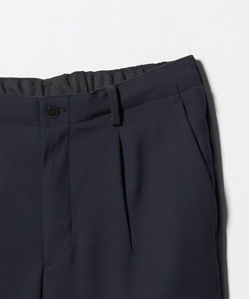 BEAUTY&YOUTH UNITED ARROWS（ビューティーアンドユースユナイテッドアローズ）の「トリコチン ポリエステル 1プリーツ テーパードパンツ NO.5 セットアップ対応（スラックス・メンズ・オリーブ/ネイビー・M/L/XL/S）」の9枚目の写真