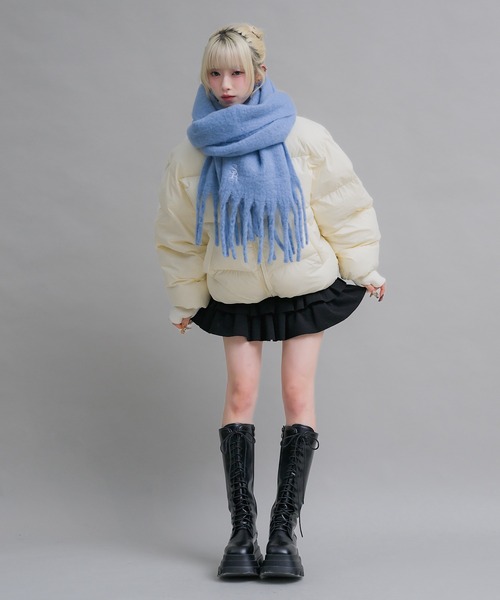 ロゴ刺繍マフラー（マフラー）｜17HR（セブンティーンアワーズ）の